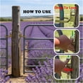 thumbnail image 3 of Heavy-Duty Instant Locking Gate Latch | One-Hand Farm & Ranch Gate Latch with Automatic Spring Lock, Rust-Resistant Steel for Outdoor Fence & Backyard Gates,7.87inch,1PC., 3 of 7