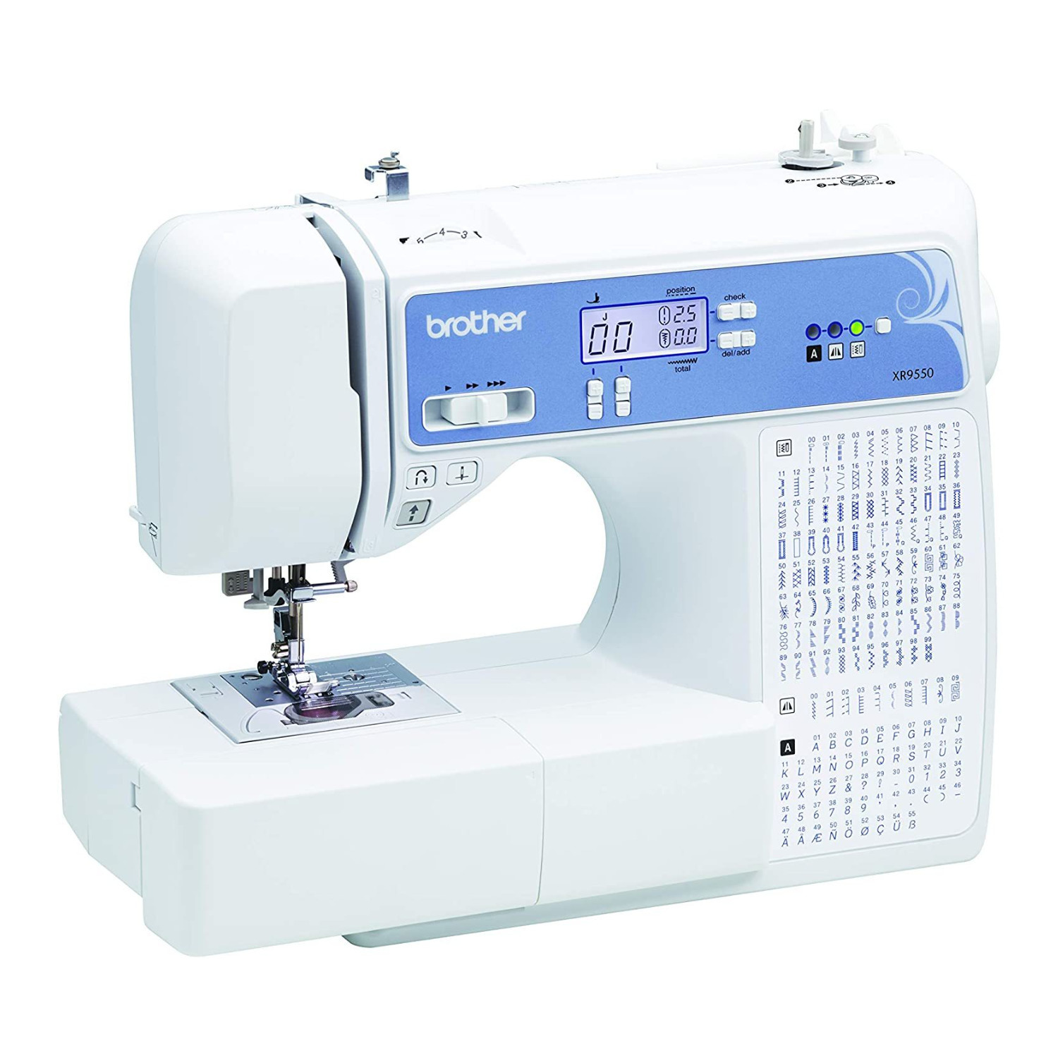Brother XR9550 Sewing and Quilting Machine (White) with 36-Piece Bobbins Bundle