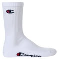 thumbnail image 2 of Champion Unisex Socks, 3 Pairs - Crew Socks Basic Blue/White/Grey Eu 39-42 (Uk 6-8), 2 of 7