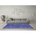 thumbnail image 3 of Ahgly Company Indoor Square Oriental Blue Traditional Area Rugs, 3' Square, 3 of 4