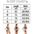 thumbnail image 2 of Women Summer Beachwear Sexy V Shaped Bikini Underwear Brief Panties Breathable Underwear (L, Rose Red), 2 of 9