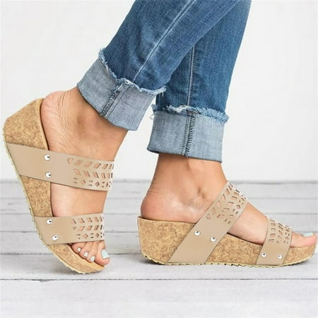 

Wedge Sandals for Women Attractive Satisfied Women Wedge Sandals Platform Wedge Sandals Women Comfortable Light Stylish Women s Platform & Wedge Sandals Practical Gold 37