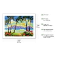thumbnail image 2 of Tropical Palms - Beach Paradise - Hawaii - Hawaiian Islands - From an Original Watercolor Painting by Robin Wethe Altman - Bamboo Fine Art 290gsm Paper Print (Unframed) 24x32in, 2 of 4