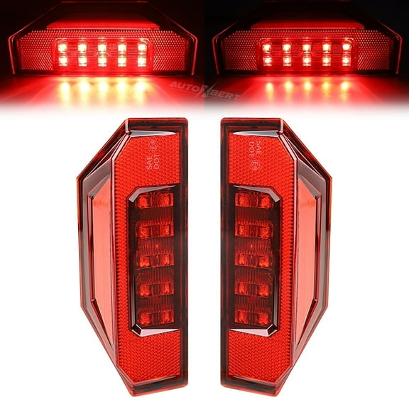 AUTOXBERT 2x Rear Tail Light Brake LED Left Right UTV for Polaris Ranger 570 900 XP 1000