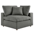 thumbnail image 6 of Modway Commix 6-Piece Down Filled Overstuffed Sectional Sofa in Gray, 6 of 10