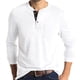 thumbnail image 1 of Blusas y camisas de manga larga con cuello redondo para hombre, blusa básica lisa de color puro y musculosa de manga larga, blusas y camisas de manga larga con cuello redondo para hombre., 1 of 5