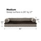 thumbnail image 3 of Furhaven Cama ortopédica para perros medianos y pequeños con refuerzos extraíbles y funda lavable, para perros de hasta 35 libras - Sofá cómodo con decoración tejida y de felpa - Marrón diamante, medi, 3 of 5