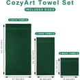 thumbnail image 3 of Darkreen Bath Towels Set, Turkish Cotton Hotel Large Bath Towels Bulk for Bathroom, Thick Bathroom Towels Set of 6 with 2 Bath Towels, 2 Hand Towels, 2 Washcloths, 650SM, 3 of 4