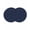 Blue, variant on Solid Dark Blue Round 13 Inch Placemats Set of 2, Minimalism Abstract Denim Texture HeatResistant Non Slip Place Mats for Dining Table, Wipeable Braided Kitchen Table Mats for Housewarming