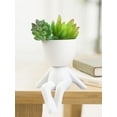thumbnail image 4 of Human Shaped Flowerpots,Mini Ceramics Potted For Home Decor-No Included Plant, 4 of 8
