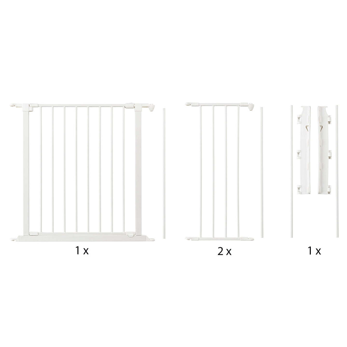 BabyDan Flex M Modular Safety Gate 35.4" - 57.5", White
