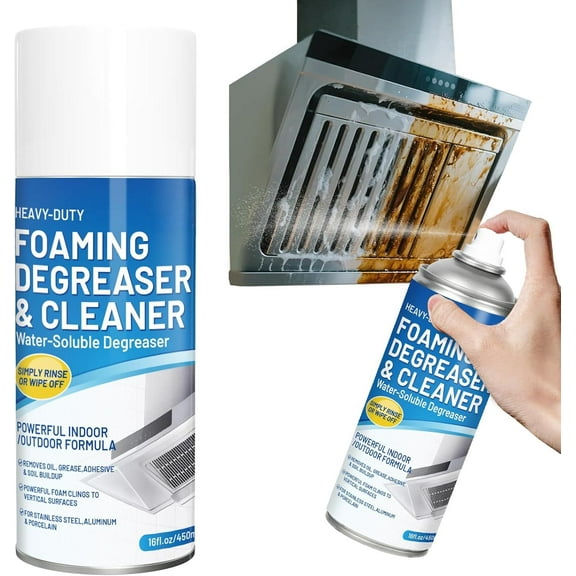 Kitchen Spray Cleaner and Degreaser, Antibacterial All Purpose Cleaning Spray for Kitchens, Countertops, Ovens, and Appliances,Oil - No Harsh Fumes - 16FL Oz