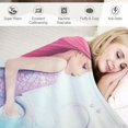 thumbnail image 3 of Fenyluxe Mermaid Tail Pillow Starfish Print Throw Blanket Lightweight Blanket for Kids and Adults All Seasons Gifts 40x50in, 3 of 6
