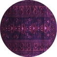 thumbnail image 1 of Ahgly Company Indoor Round Persian Purple Traditional Area Rugs, 4' Round, 1 of 4