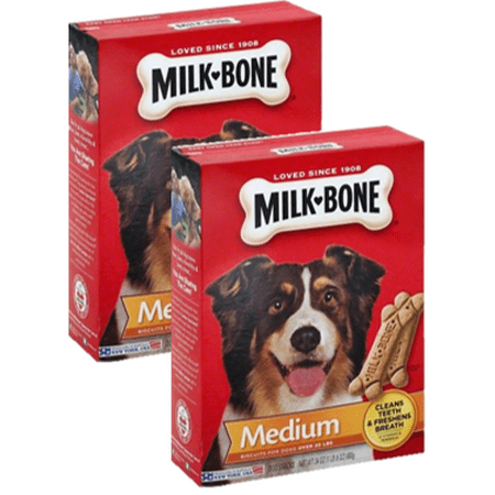 (2 Pack) Milk-Bone Original Dog Biscuits - for Medium-sized Dogs, (Best Bones For English Bulldogs)