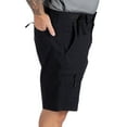 thumbnail image 2 of Realtree Men's Hybrid Fishing Shorts, Athletic Performance Short Pants in Black, Sizes S-3XL, 2 of 8