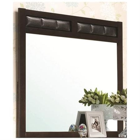 Tropical Island Dresser Mirror - Dresser Mirror with Upholstered Frame