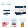 thumbnail image 6 of oscaurt Beach Bag Initial Tote Bags for Women Travel Bag with Zipper Vacation Essentials Personalized Birthday Christmas Gifts for Women Her, 6 of 6