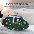 thumbnail image 4 of Yayeee Pillowcase Standard Size Set of 2 Satin Wrinkle Resistant Pillow Case, Christmas Santa Hats, 4 of 8