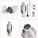 thumbnail image 4 of Coctelera, juego de cócteles de regalo, coctelera Boston premium de 750 ML, juego de accesorios para barra de coctelera, coctelera de acero inoxidable, coctelera para cócteles, cuchara mezcladora,, 4 of 8