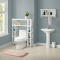 thumbnail image 3 of Alaterre Coventry Over Toilet Open Shelving Unit with Left and Right Side Shelves, Shelf with Two Towel Rods, 3 of 4