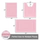 thumbnail image 3 of Set de alfombras de baño SHACOS Soft Fluffy, 3 piezas, color rosa, 3 of 9
