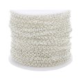 thumbnail image 1 of SUTENGDA Shaped Chain Spool Link Cable Chain DIY Making Accessories Twisted Chains for Craft DIY Jewelry Making Necklace Bracelet (2mm Silver), 1 of 10