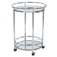 thumbnail image 1 of Royse Chrome Serving Cart by OSP Home Furnishings, 1 of 4