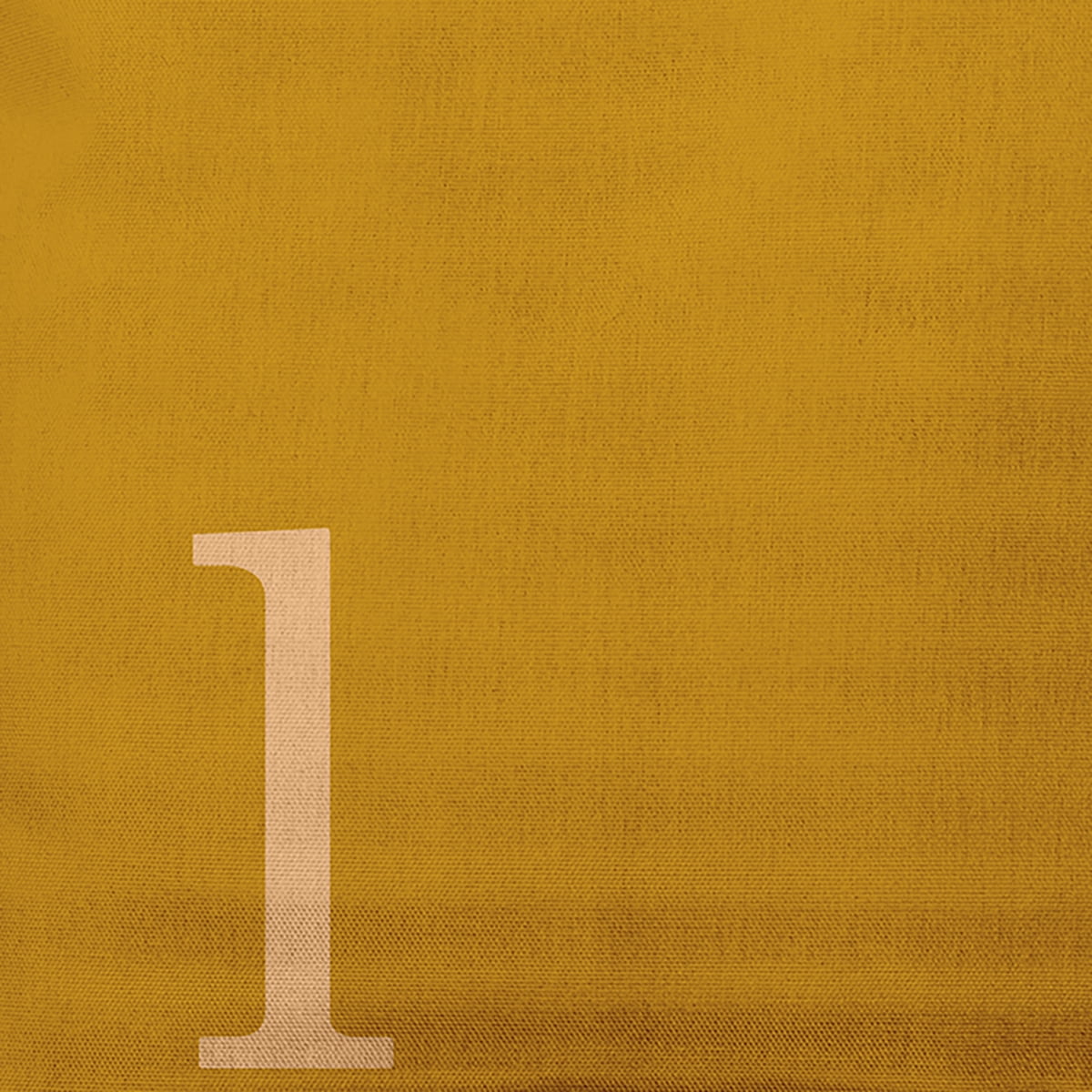 Simply Daisy 16" x 16" Modern Monogram Decorative Throw Pillow, Autumn Gold