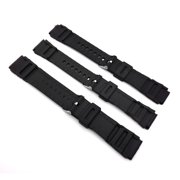 Silicone Rubber Watch Strap Band Deployment Buckle Diver Waterproof 18mm - 22mm