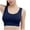 1#Blue, variant on Hfyihgf Sports Solid Bras for Women Longline Medium Support Push-Up Fitness Yoga Bra Wirefree Padded Sports Bra with Adjustable Cross Straps Black M