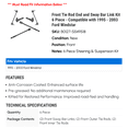 thumbnail image 2 of Front Tie Rod End and Sway Bar Link Kit 6 Piece - Compatible with 1995 - 2003 Ford Windstar 1996 1997 1998 1999 2000 2001 2002, 2 of 2
