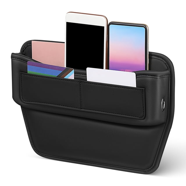 Organizador de relleno de huecos para asientos de coche, caja de almacenamiento universal para asientos delanteros, soporte de almacenamiento automático para rellenar grietas de asientos de coche