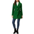 thumbnail image 2 of INSPIRE CHIC Women's Cute Turn Down Collar Single Breasted Long Belted Trenchcoat, 2 of 6