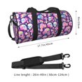 thumbnail image 2 of Balery cartoon rainbow Skull Bolsa de Gimnasio para Mujeres y Hombres, Bolsa de Viaje Impermeable, Bolsa de Fin de Semana con Compartimento para Zapatos y Bolsillo Húmedo, 2 of 6