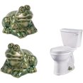 thumbnail image 1 of Frog Toilet Bolt Caps, 2024 New Urpdate Toilet Bolt Caps Decorative, Frog Ceramic Toilet Bolt Covers, Ceramic Decorative Toilet Bolt Covers Caps, Toilet Bolt Caps Frogs, Toilet Decorative (2pcs) 2pcs, 1 of 5