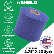Shield Athletic Pre-Wrap | Blue | 48 Underwrap Rolls Bulk Case 2.75 X 30 SYards