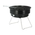 thumbnail image 3 of BBQ Grill,Mini Round Barbecue Grill Barbecue Accessory Outdoor Grilling Tried and Trusted, 3 of 8