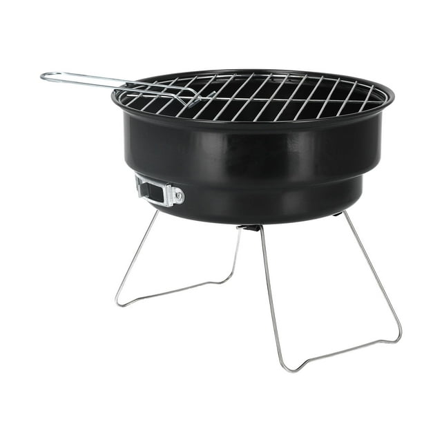 Gril BBQ, Mini Gril Barbecue Rond Gril au Charbon Poêle BBQ Très Polyvalent