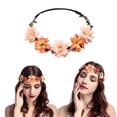thumbnail image 6 of Adjustable Flower Crowns for Women, 6 Pcs Boho Bridal Hair Wreaths Set for Wedding Bride and Bridesmaids, 6 of 8