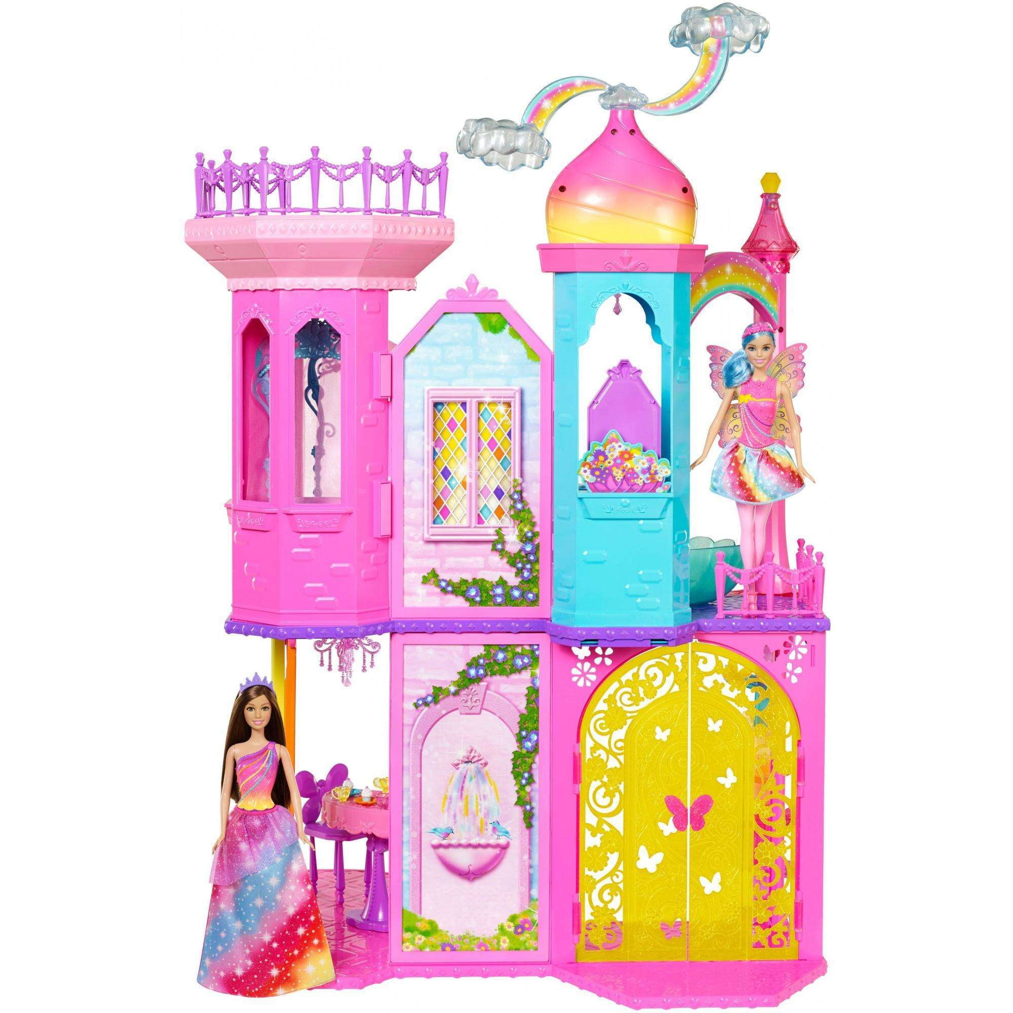 barbie portable rainbow cove castle