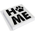 thumbnail image 2 of Zomyto 5"x5" Paw Print Home Wood Box Sign Decor Desk Sign Pet Dog Cat Wooden Box Block Sign Rustic Home Shelf Wall Decoration, 2 of 5