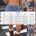 thumbnail image 3 of Kaemgyyd Denim Shorts Women Casual High Waisted Button up Asymmetrical Jean Skort Skirt Fashion Mini Shorts Streetwear, 3 of 7