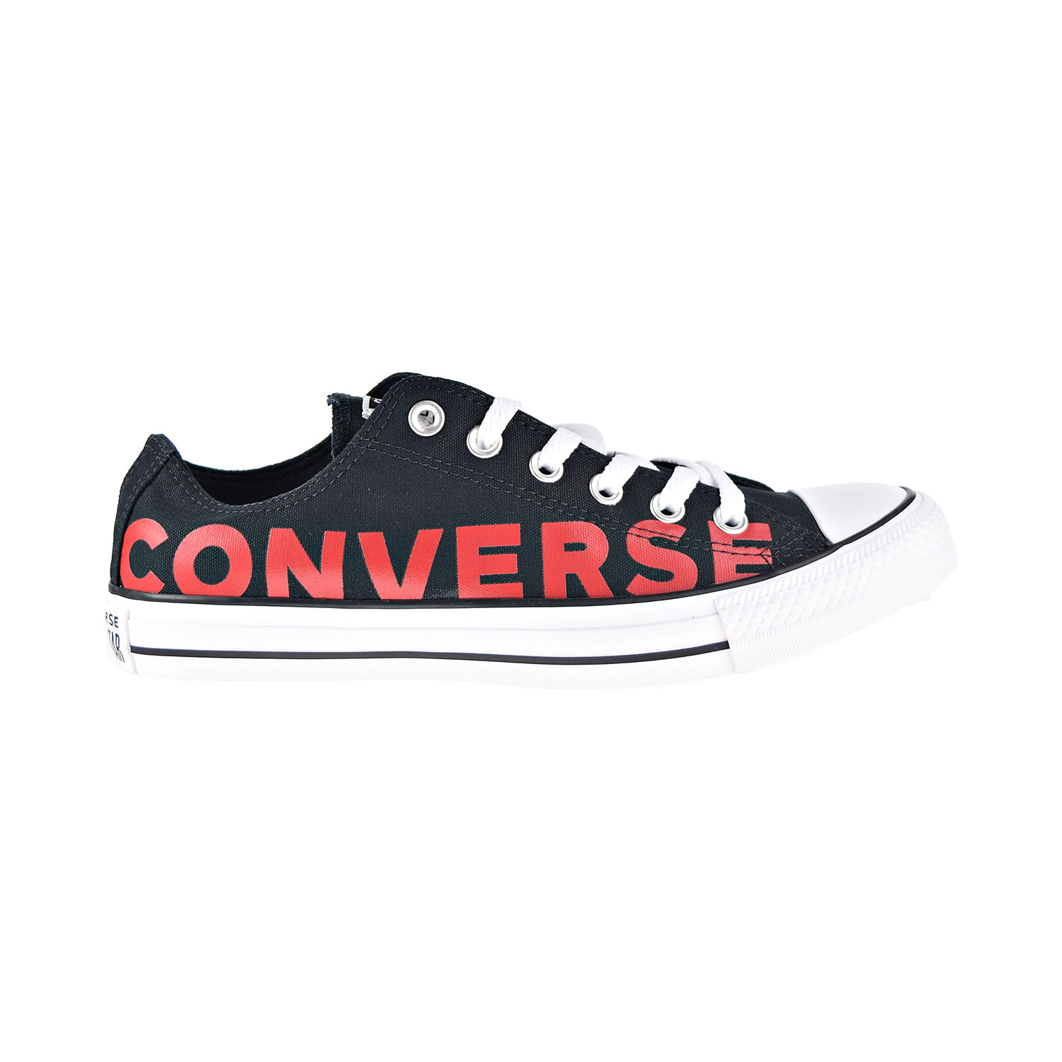 Converse Chuck Taylor All Star Ox Wordmark Men's Shoes Black-Enamel Red-White 165430f - image 1 of 6