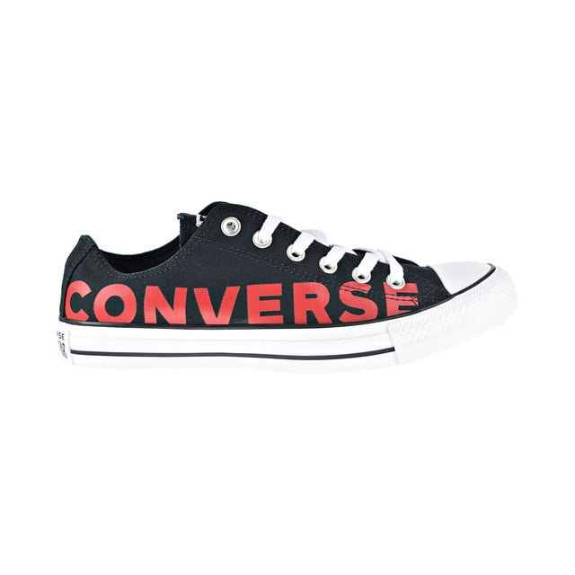 Converse Chuck Taylor All Star Ox Wordmark Men's Shoes Black-Enamel Red-White 165430f