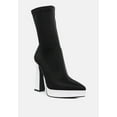 thumbnail image 2 of Rabha Contrasting Platform Detail Sock Boots, 2 of 10