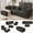 Grey 110", variant on 110" Chenille Modular Sectional Sofa, 4 pcs Upholstered Cloud Couch with Movable Ottoman & 5 Pillows, Deep Seat L Shaped Sectional Couch, No Assembly Required