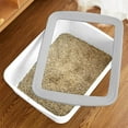 thumbnail image 4 of Large Cat Litter Box Kitten Litter Pan Rabbit Plastic Litter Tray for Easy Cleaning, Hamster/Guinea Pig/Hedgehog Travel Toilet Pan (White), 4 of 6