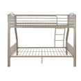 thumbnail image 6 of Powell Kalmia Heavy Metal Kid's Twin over Full Convertible Bunk Bed with Built-In Ladder, Pewter, 6 of 14