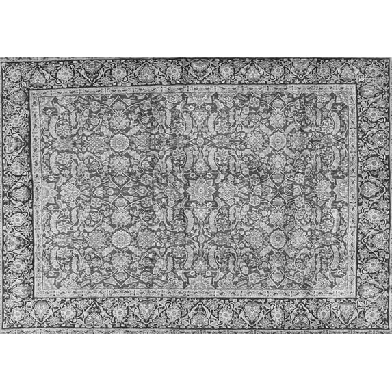 Ahgly Company Indoor Rectangle Persian Gray Traditional Area Rugs, 7' x 9'